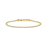 Diamonfire | Round Cut Zirconia Tennis Bracelet - Gold Plate