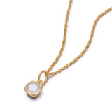 Daisy London | Moonstone June Birthstone Charm Necklace