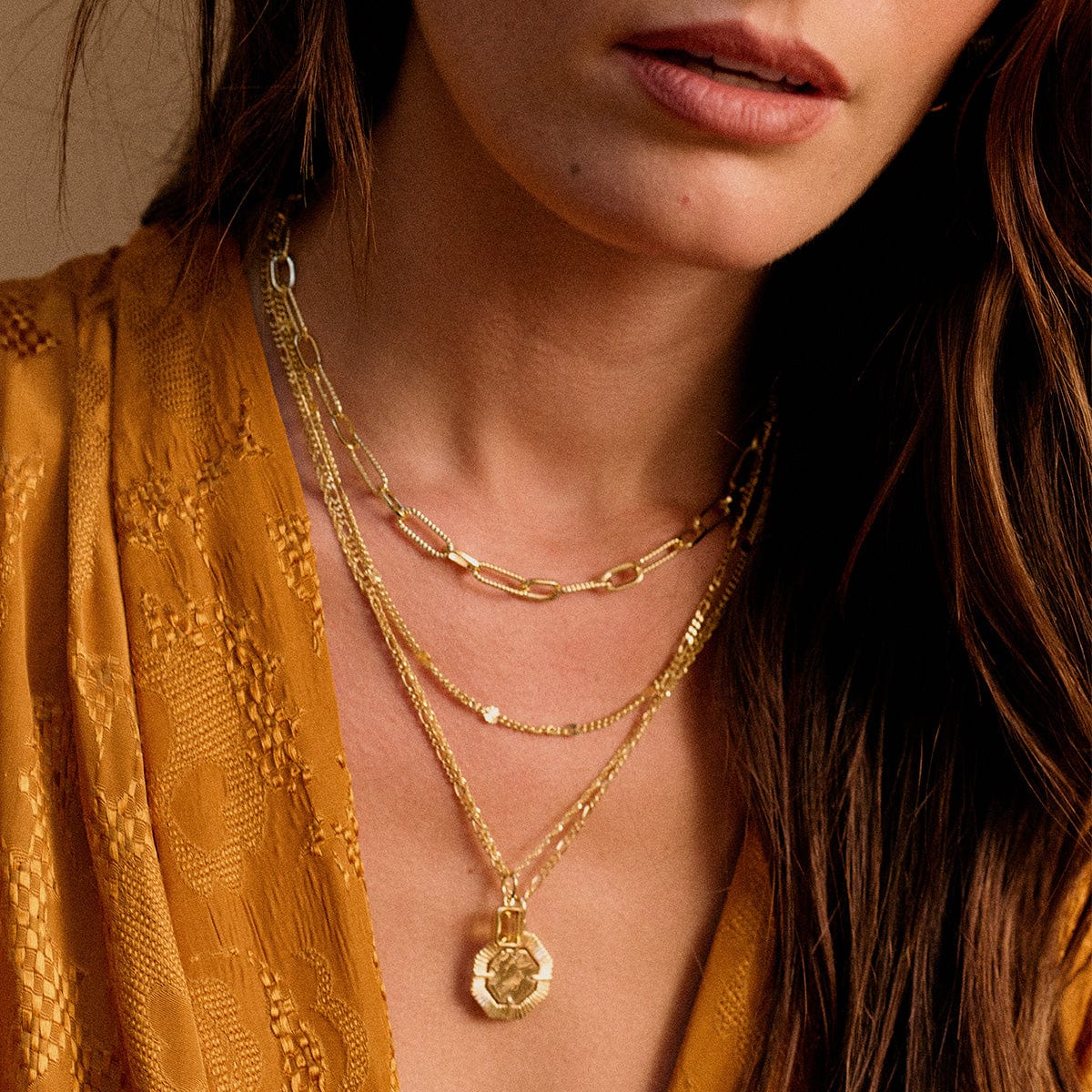 Daisy London | Citrine November Birthstone Charm Necklace