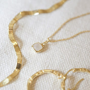 Daisy London | Moonstone June Birthstone Charm Necklace
