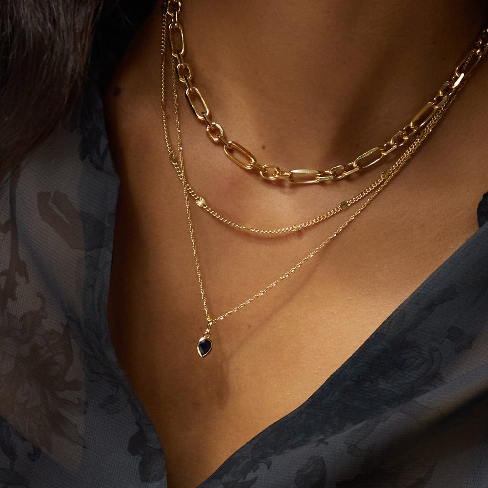 Daisy London |  Emerald May Birthstone Charm Necklace
