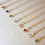 Daisy London |  Emerald May Birthstone Charm Necklace