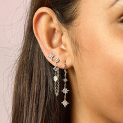 Bijoux De Mimi | Cosima Silver Crystal Star Stud Earrings