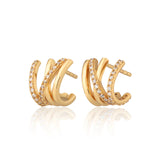 Scream Pretty | Crossed illusion Stud Earrings