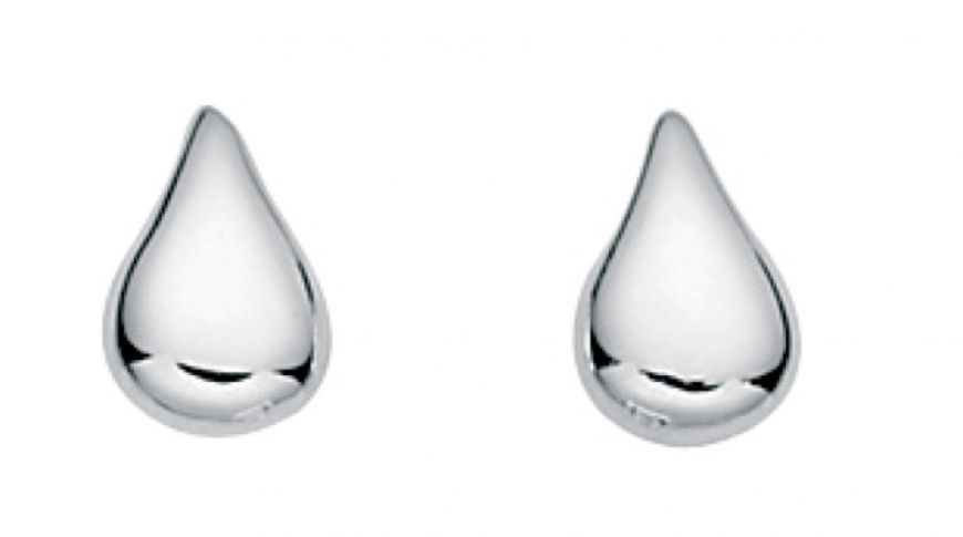 Small Teardrop Stud Earrings