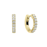 Diamonfire |  Gold Plated Zirconia Hoop Earrings