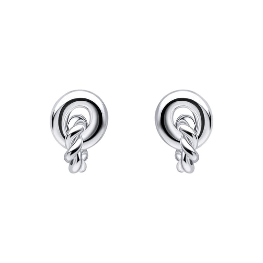 Penmans |  Rope Linked Circle Stud Earrings