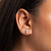 Penmans |  Small Cross Stud Earrings