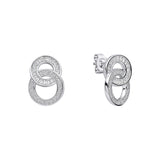Diamonfire | Linked Circles Stud Earrings