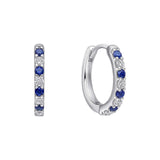 Diamonfire | Sapphire Blue Zirconia Hoops