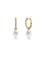 Edblad | Perla Hoops Sparkle - Gold Plate
