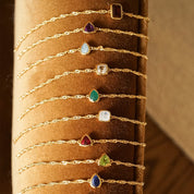 Daisy London | Emerald May Birthstone Bracelet - Gold plate