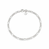 Daisy London | Fine Silver Figaro Chain Bracelet
