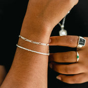 Daisy London | Fine Silver Figaro Chain Bracelet
