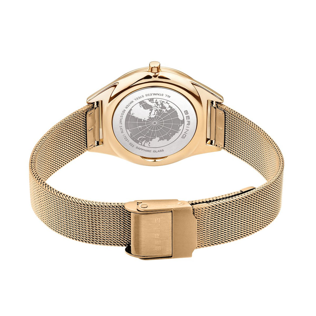 Bering |  Ultra Slim 31mm Gold Stainless Mesh Watch