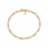 Daisy London | Fine Gold Plated Figaro Chain Bracelet