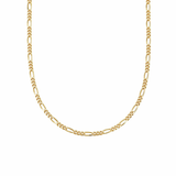 Daisy London | Small Diamond Cut Figaro Chain Necklace