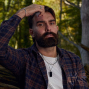 Fred Bennett | Dog Tag with Semi Precious Stone