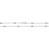 Penmans | Station Oval Moon 28" Chain - Silver
