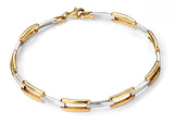 Penmans | Rectangle 2 Tone Link Bracelet