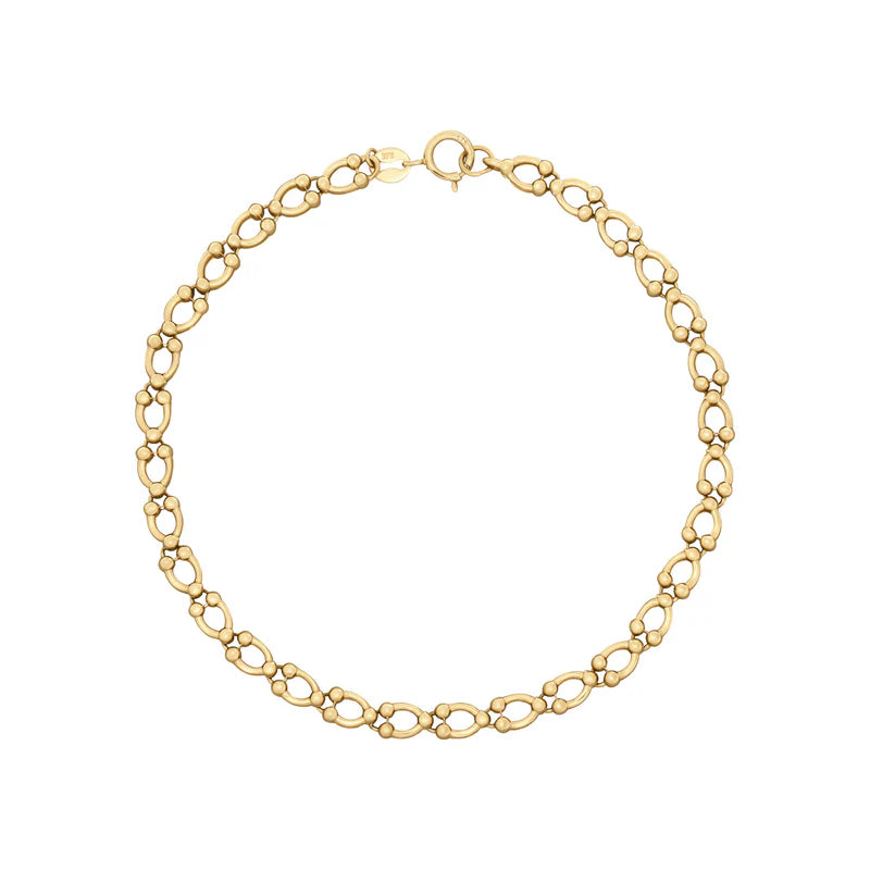 Penmans |  9ct Yellow Gold Oval Link Bracelet
