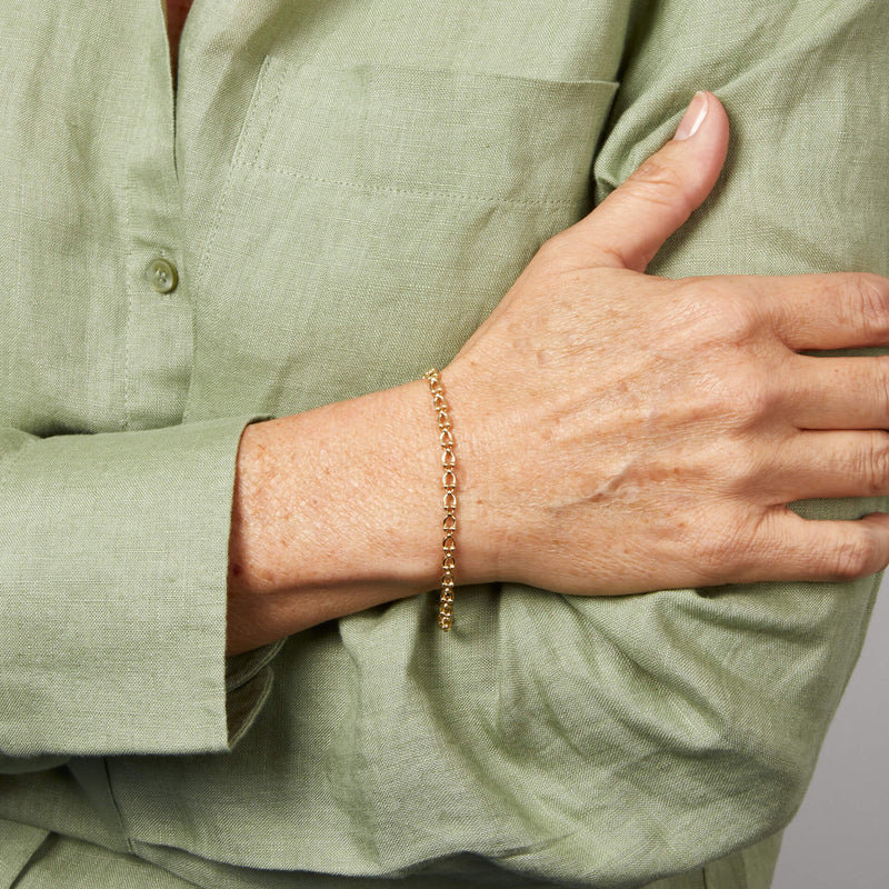 Penmans |  9ct Yellow Gold Oval Link Bracelet