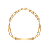 Penmans |  9ct Yellow Gold ID Double Chain Bracelet