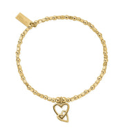 ChloBo | Interlocking hearts Gold Plate bracelet