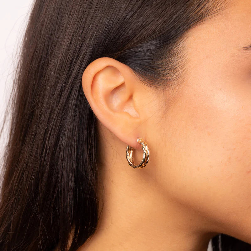 Penmans | Rope Textured Hoop Earrings