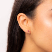 Penmans | Seven Stone Ruby Cluster Earrings