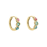 Penmans | Amalfi Semi-Precious Twist Hoops in 9ct Gold