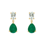 Penmans | Toi et Moi Amethyst & Onyx Drop Earrings