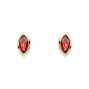 Penmans | Marquise Garnet Stud Earrings