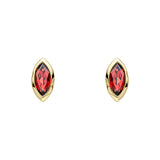 Penmans | Marquise Garnet Stud Earrings