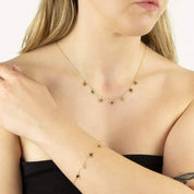 Penmans | Heart & Flower Charm Bracelet