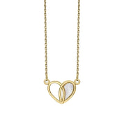 Penmans | 9ct Yellow Gold & Mother of Pearl Heart Necklace