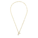 Penmans | T-Bar Chain Necklace with a Freshwater Pearl