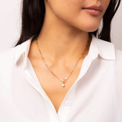 Penmans | T-Bar Chain Necklace with a Freshwater Pearl