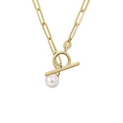 Penmans | T-Bar Chain Necklace with a Freshwater Pearl