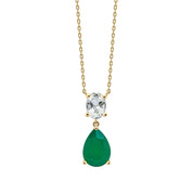 Penmans | Toi et Moi Amethyst & Onyx Necklace