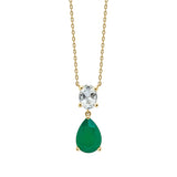 Penmans | Toi et Moi Amethyst & Onyx Necklace