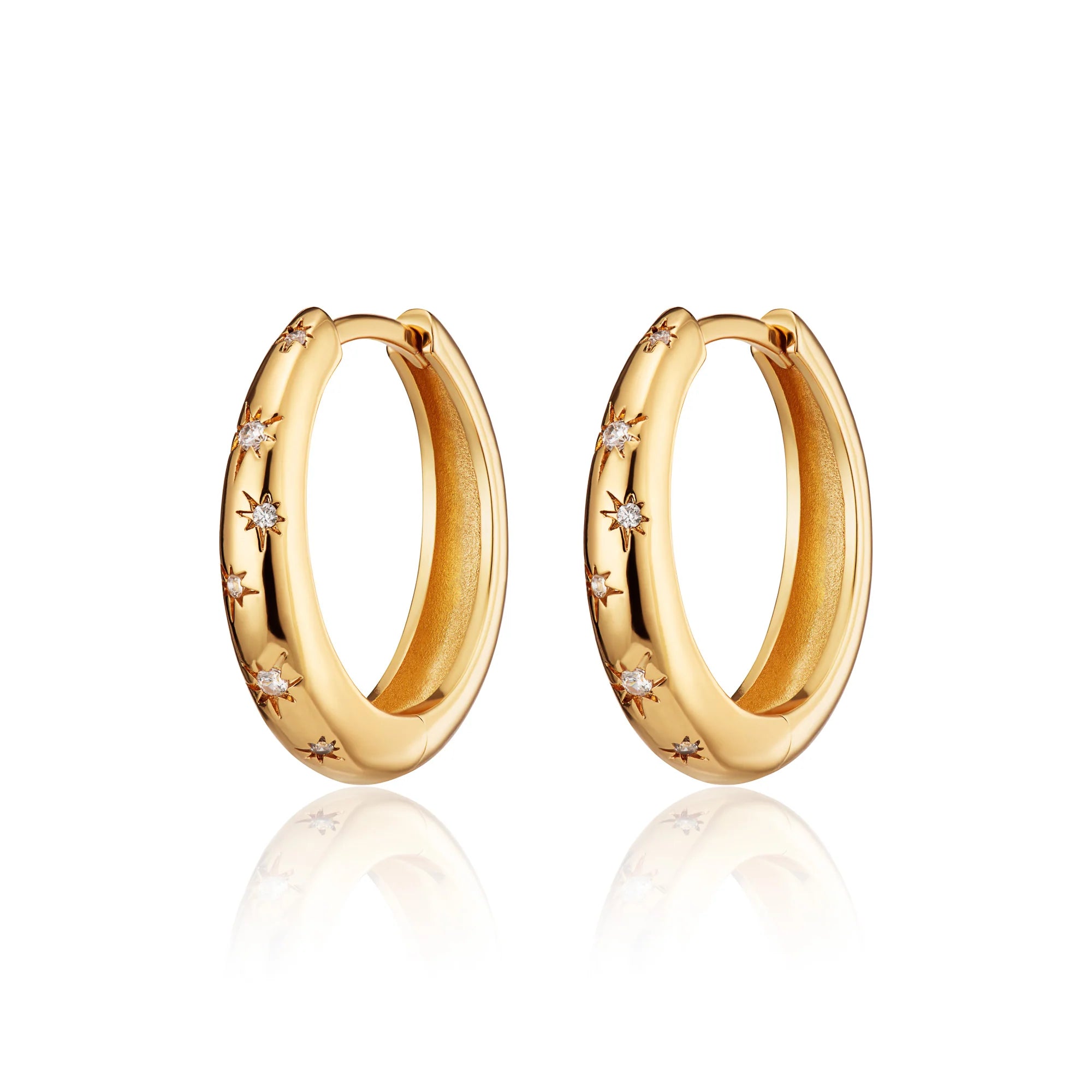 Scream Pretty | Celestial Star Hoop Earrings