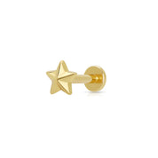 Scream Pretty |  Faceted Star Single Flat back Earring