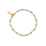 ChloBo | Gold & Silver Twisted Oval Bracelet