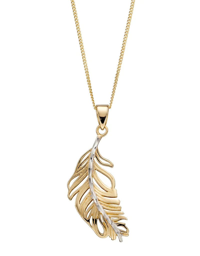 Penmans | 9ct Yellow Gold Feather Pendant