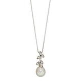 Penmans |  9ct Yellow Gold Pearl & Diamond Vine Pendant