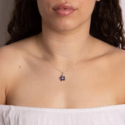 Penmans |  9ct White Gold Peony Flower Pendant