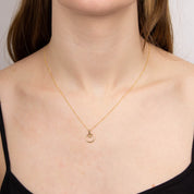 Penmans | 9ct Yellow Gold Open Circle & Heart Charm Pendant