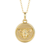 Penmans |  9ct Yellow Gold Bee Medallion pendant