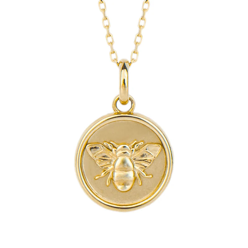 Penmans |  9ct Yellow Gold Bee Medallion pendant